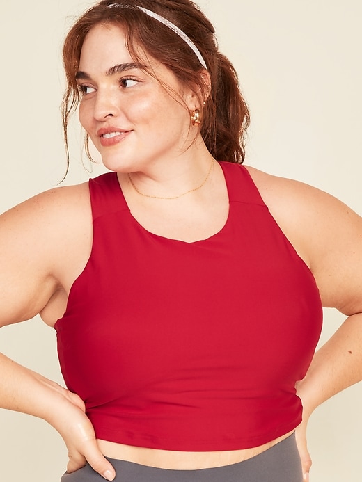 View large product image 1 of 1. Light Support PowerSoft Plus-Size Long-Line Sports Bra