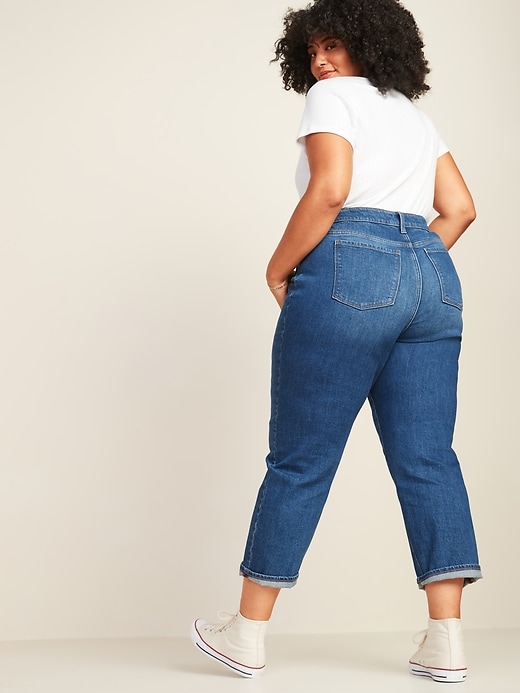 Image number 2 showing, Extra High-Waisted Secret-Slim Pockets Sky-Hi Straight Plus-Size Jeans