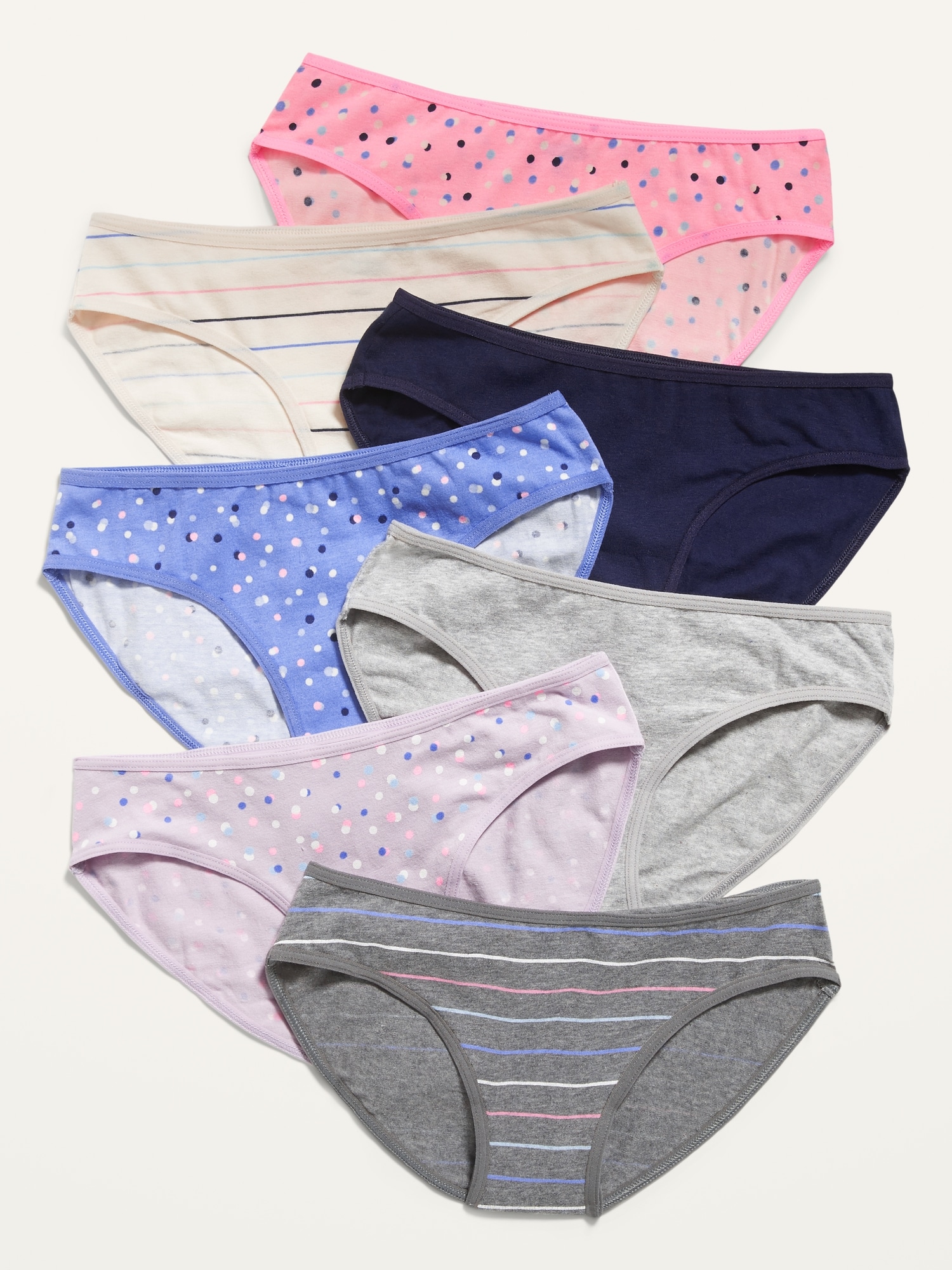 Printed 7-Pack Bikini Underwear for Girls