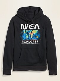 View large product image 3 of 3. NASA Explorer Graphic Gender-Neutral Pullover Hoodie for Adult