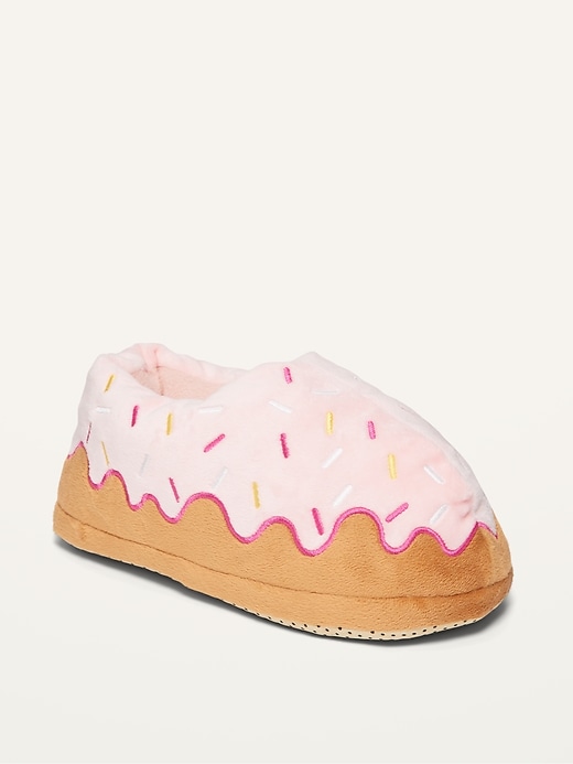 View large product image 1 of 3. Gender-Neutral Cozy Donut Slippers for Kids