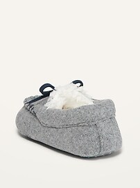 View large product image 3 of 4. Faux-Fur-Lined Moccasins for Baby
