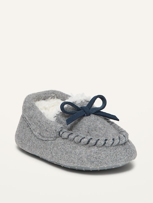 View large product image 1 of 4. Faux-Fur-Lined Moccasins for Baby