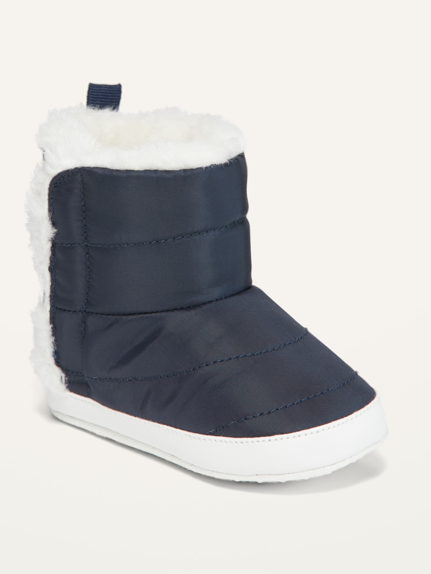 Unisex Sherpa-Lined Nylon Snow Boots 