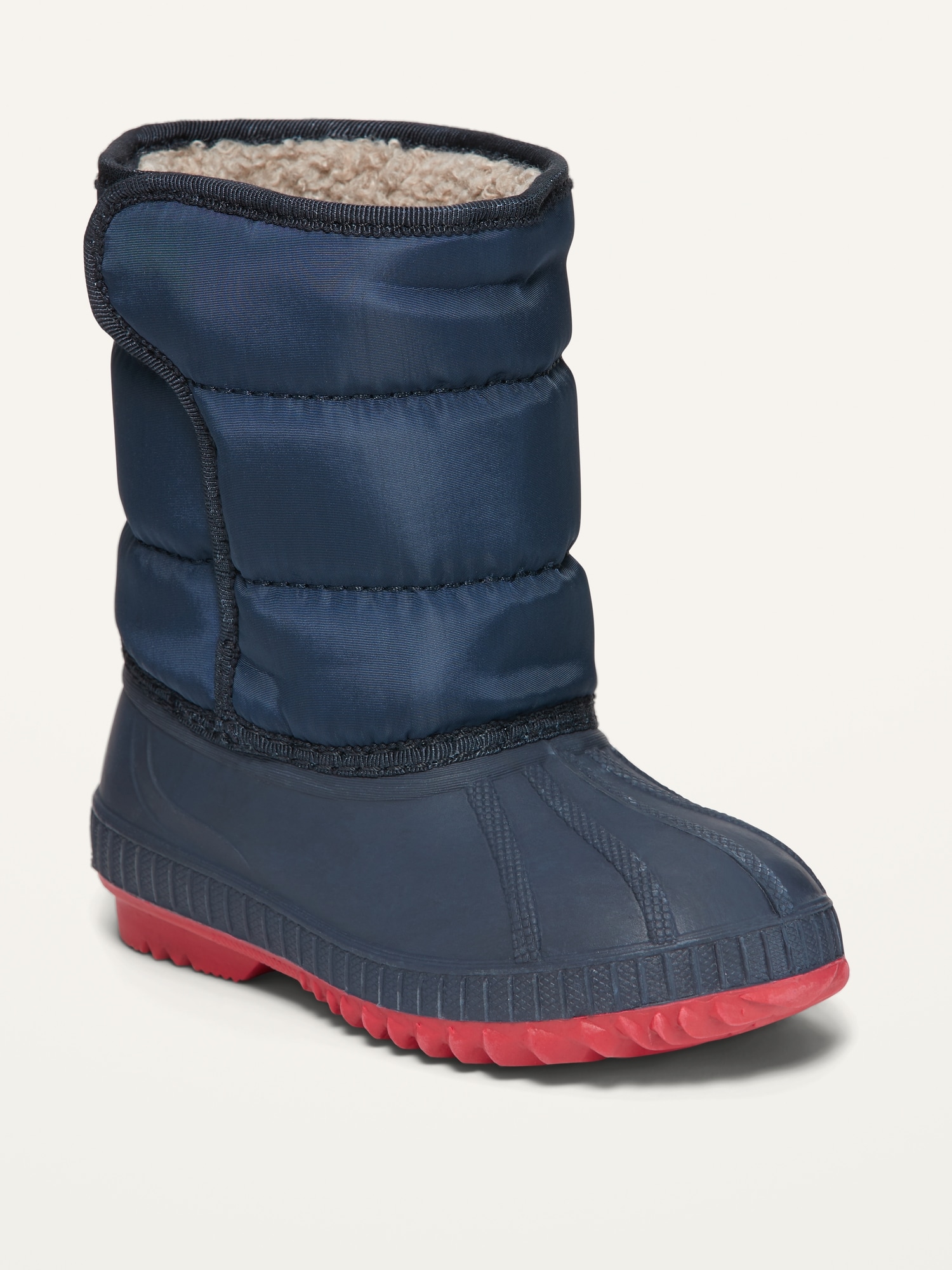 Quilted Snow Boots for Toddler Boys 