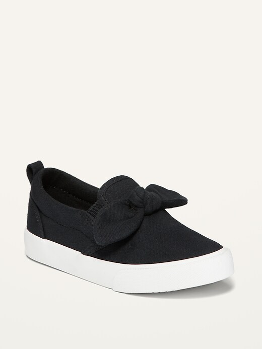Unisex Canvas Bow-Tie Slip-Ons for Toddler | Old Navy