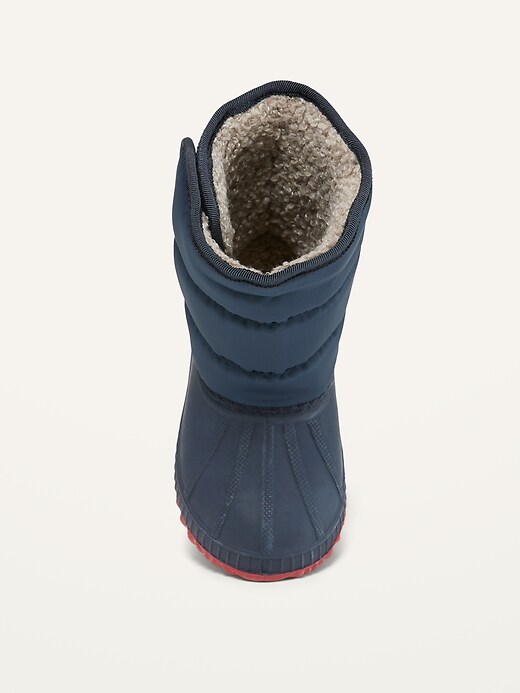 Image number 2 showing, Quilted Snow Boots for Toddler Boys