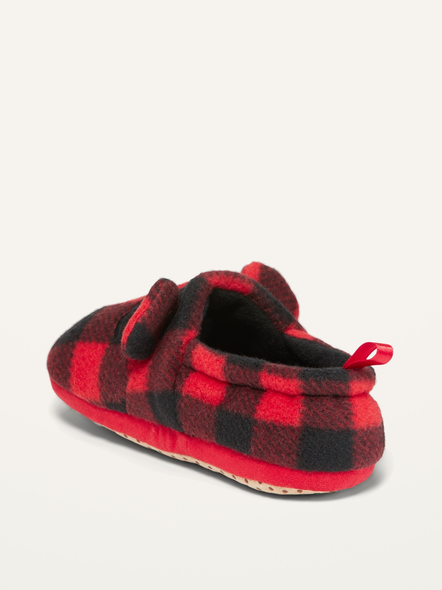 Unisex Buffalo Plaid Critter Slippers for Toddler & Baby | Old Navy