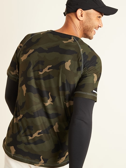 View large product image 2 of 3. Ultra-Soft Breathe ON Camo Henley Tee