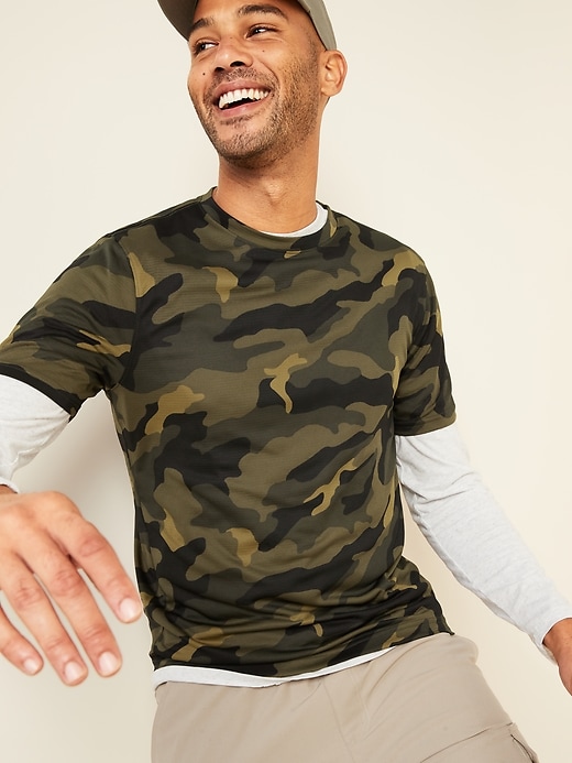 Image number 1 showing, Go-Dry Cool Odor-Control Core Camo Tee