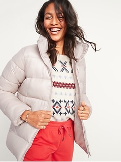 old navy velvet puffer jacket, Off 77 