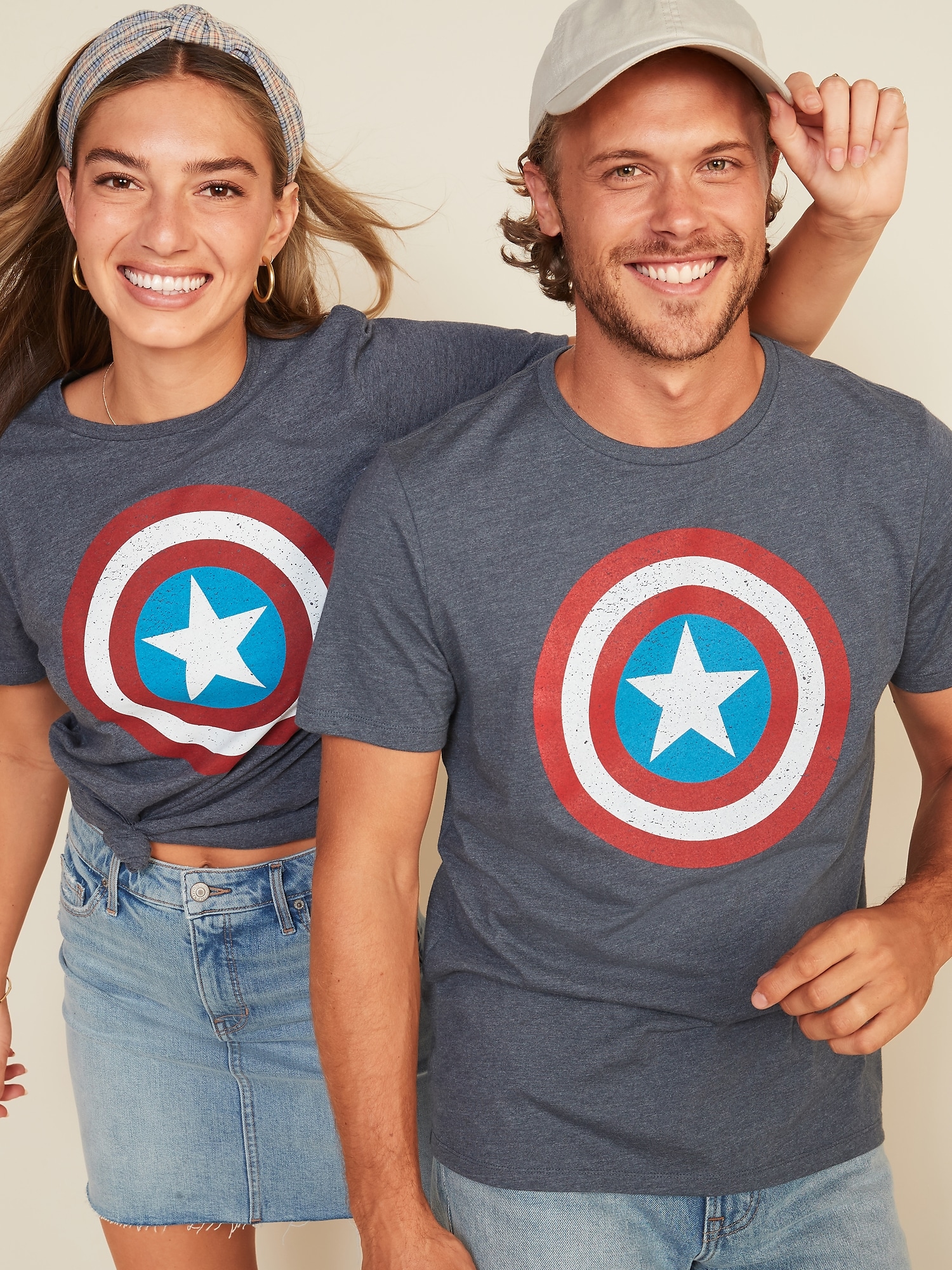 Marvel™ Captain America Graphic Gender Neutral Tee For Adults Old Navy 