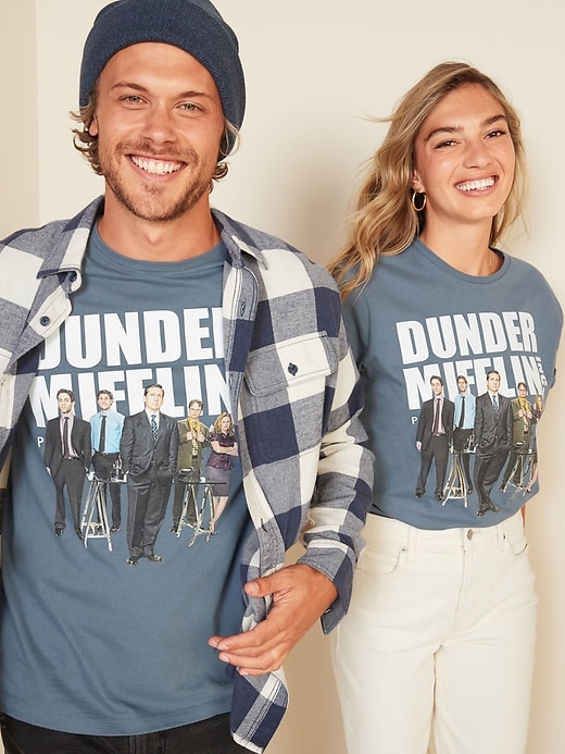 View large product image 1 of 3. The Office&#153 "Dunder Mifflin, Inc." Graphic Gender-Neutral Tee for Adults