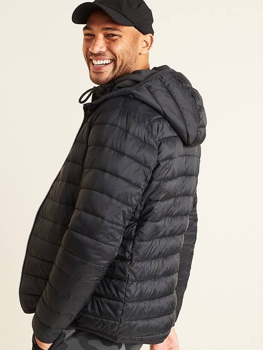 Image number 2 showing, Water-Resistant Hooded Narrow-Channel Puffer Jacket