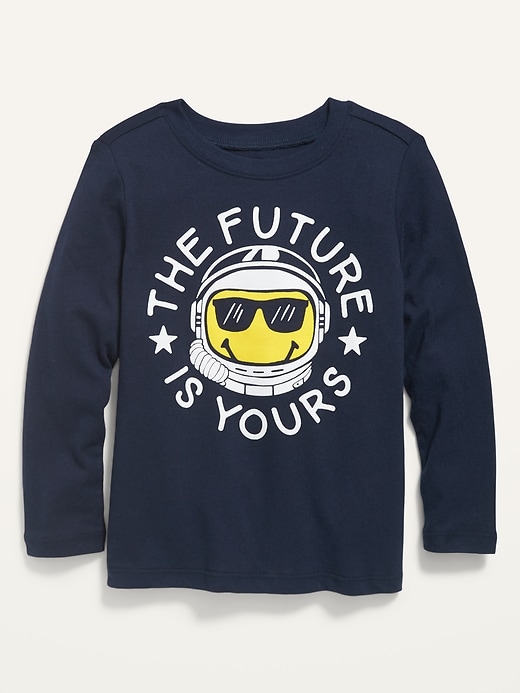 Old Navy Unisex Long-Sleeve Graphic Tee for Toddler. 1