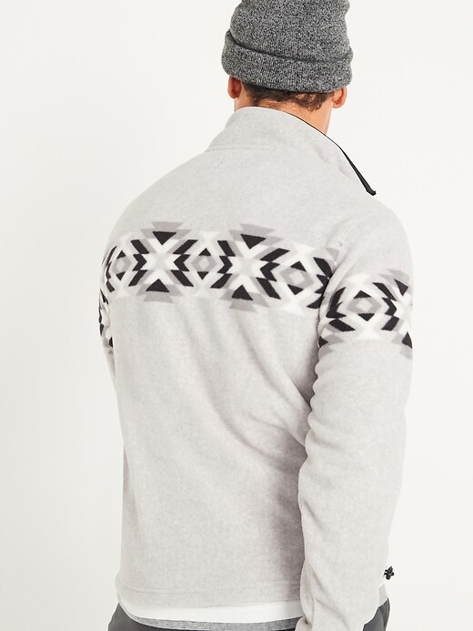 View large product image 2 of 3. Micro Performance Fleece 1/4-Snap Mock-Neck Sweatshirt
