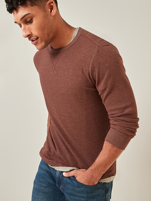 Old Navy Thermal-Knit Long-Sleeve Tee for Men. 1