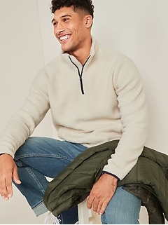 old navy mens sherpa hoodie