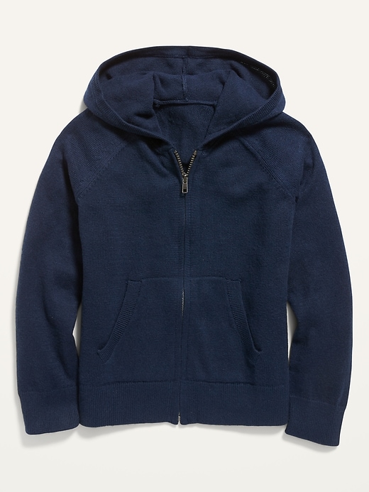 View large product image 1 of 1. Uniform Zip-Front Sweater Hoodie for Girls