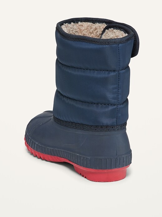 Image number 3 showing, Quilted Snow Boots for Toddler Boys