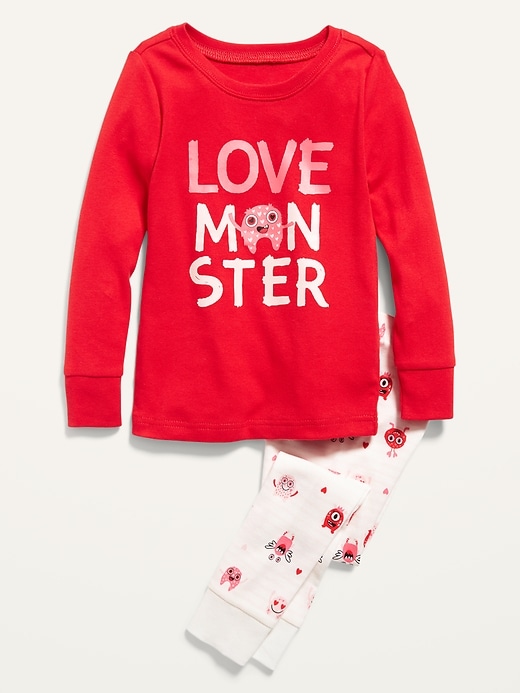 View large product image 1 of 1. Unisex Graphic Pajama Set For Toddler & Baby