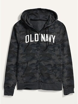Logo-Graphic Camo Zip Hoodie | Old Navy
