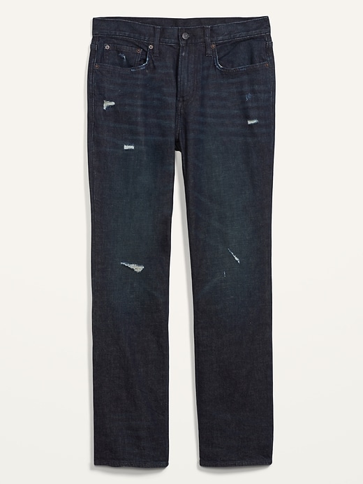 Image number 4 showing, Built-In Flex Dark-Wash Ripped Boot-Cut Jeans