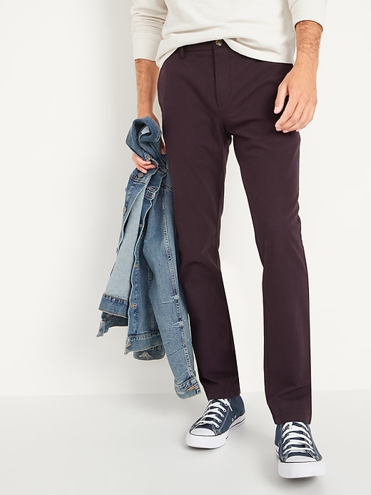 View large product image 1 of 3. Slim Ultimate Built-In Flex Textured Chino Pants
