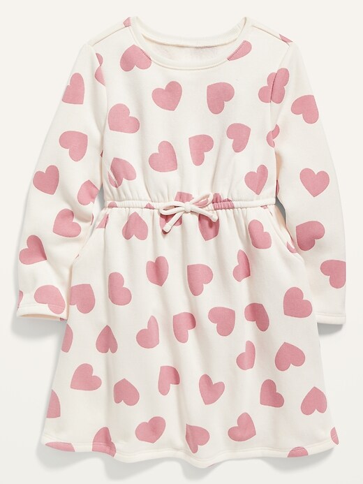 View large product image 1 of 2. Fit & Flare Valentine-Print Dress for Toddler Girls