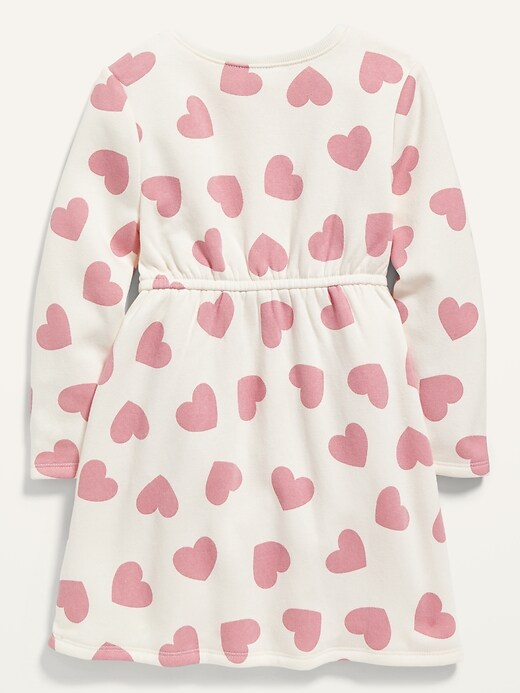 View large product image 2 of 2. Fit & Flare Valentine-Print Dress for Toddler Girls