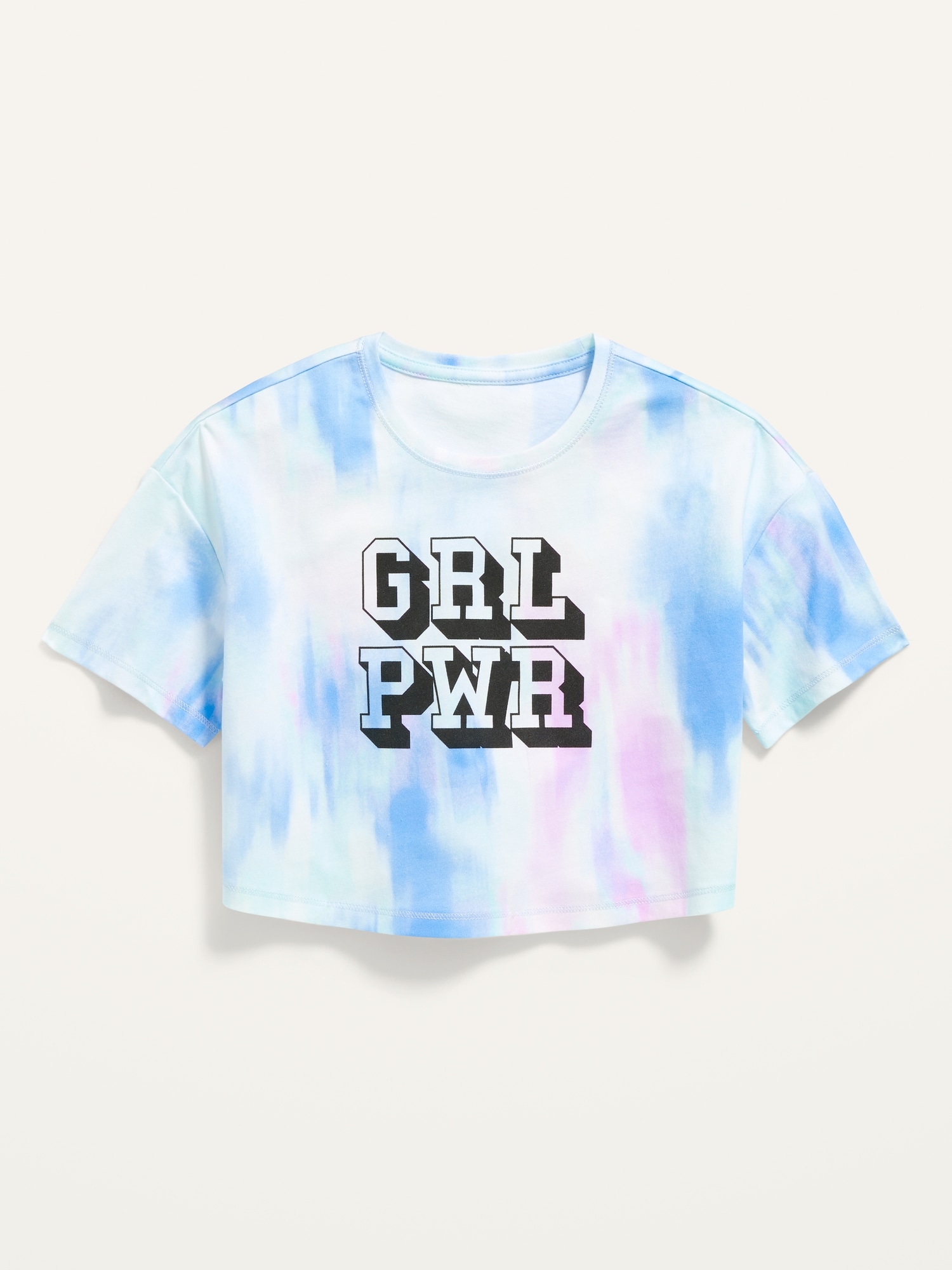 *Hot Deal* Graphic Short-Sleeve Cropped Performance Tee for Girls