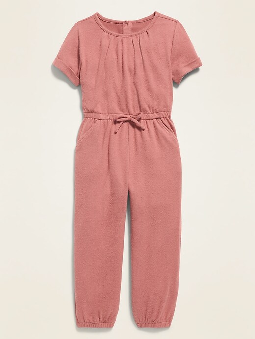 View large product image 1 of 3. Short-Sleeve Jumpsuit for Toddler Girls