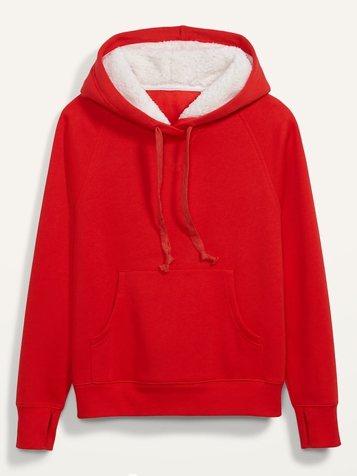 View large product image 2 of 2. Cozy French Terry Pullover Hoodie