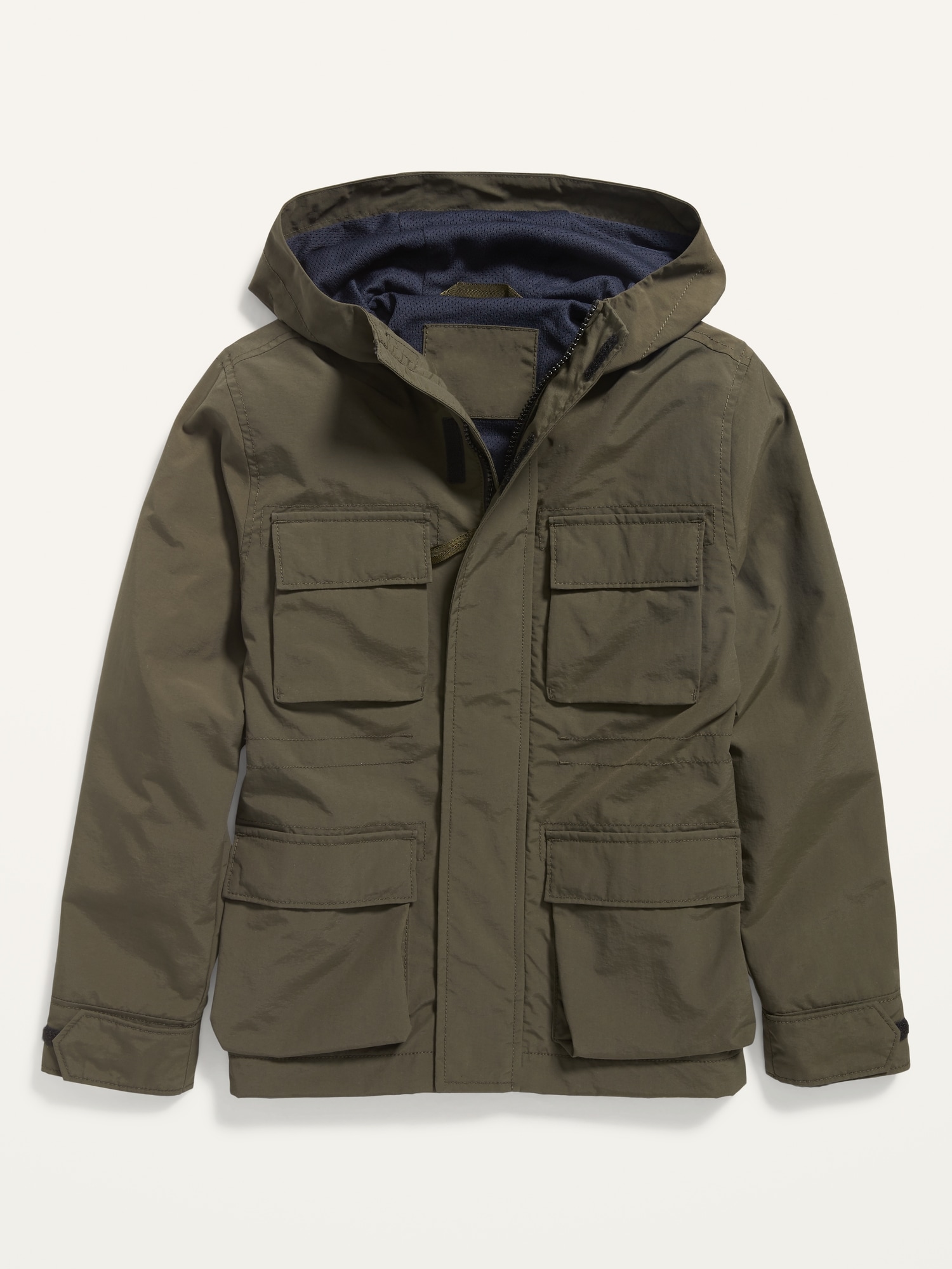 Water-Resistant Hooded Nylon Jacket For Boys | Old Navy