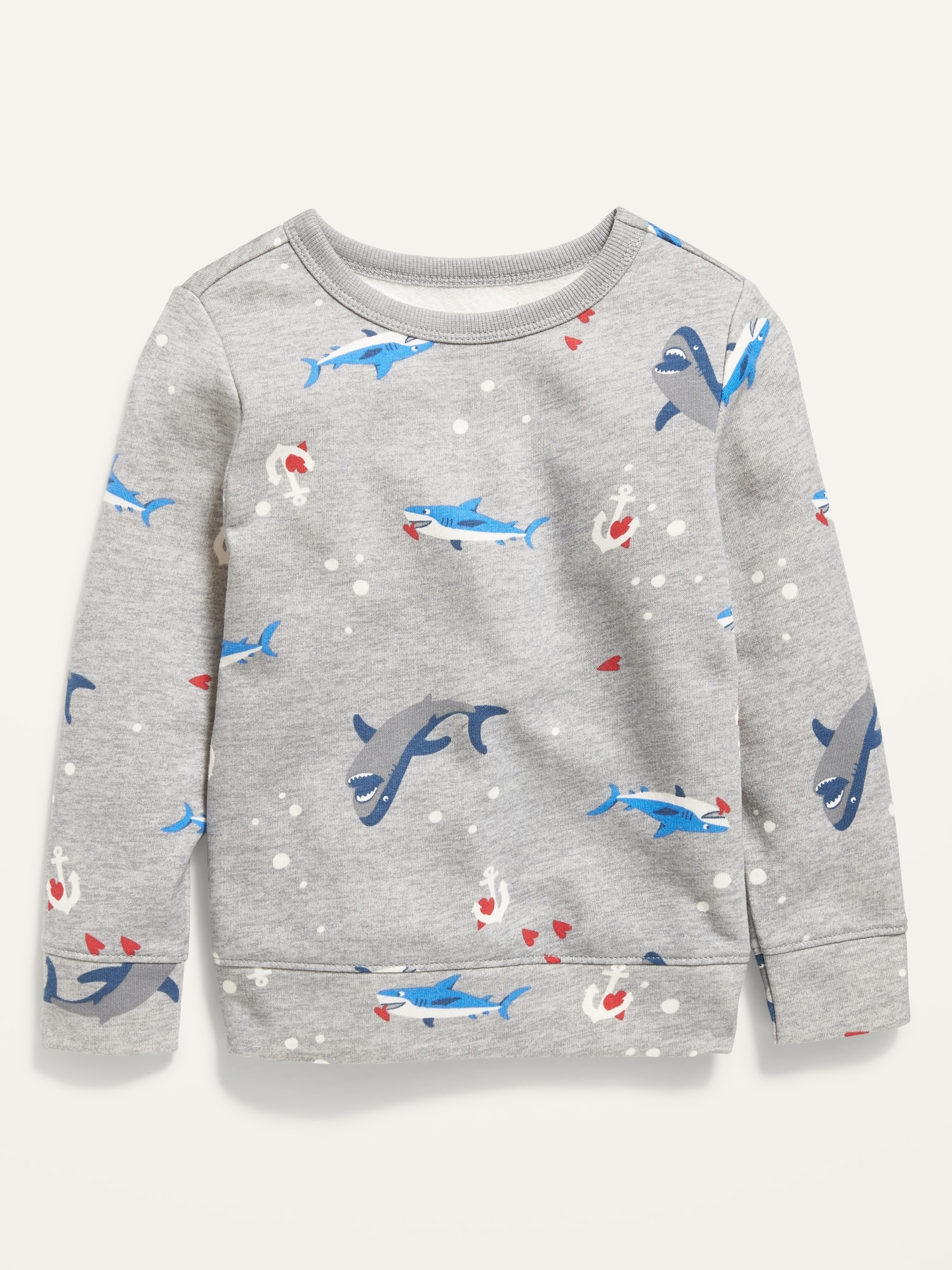Unisex Shark-Print Sweatshirt for Toddler