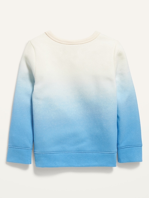 View large product image 2 of 2. Unisex Love Graphic Dip-Dye Sweatshirt for Toddler