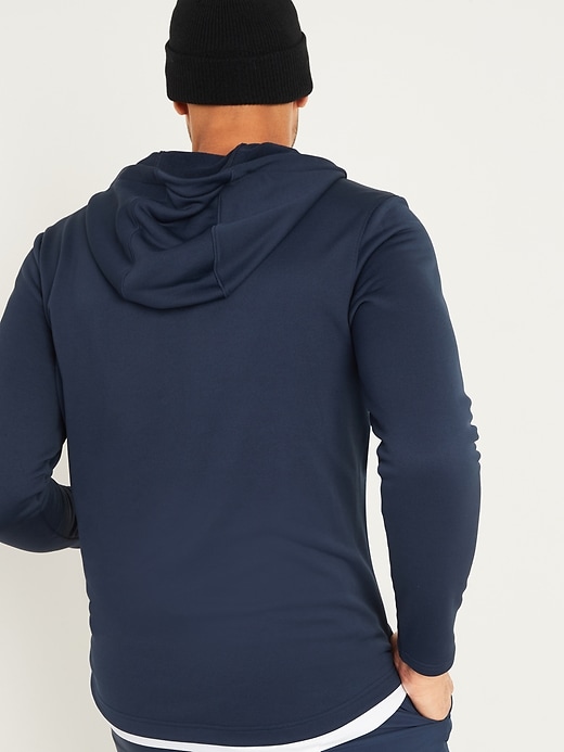 View large product image 2 of 3. Go-Dry French Terry Half Zip Hoodie
