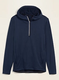 View large product image 3 of 3. Go-Dry French Terry Half Zip Hoodie