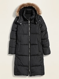 View large product image 3 of 3. Frost-Free Long Hooded Puffer Jacket for Women