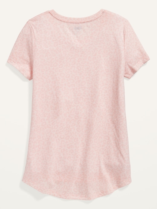 View large product image 2 of 2. Short-Sleeve Scoop-Neck Tee for Girls