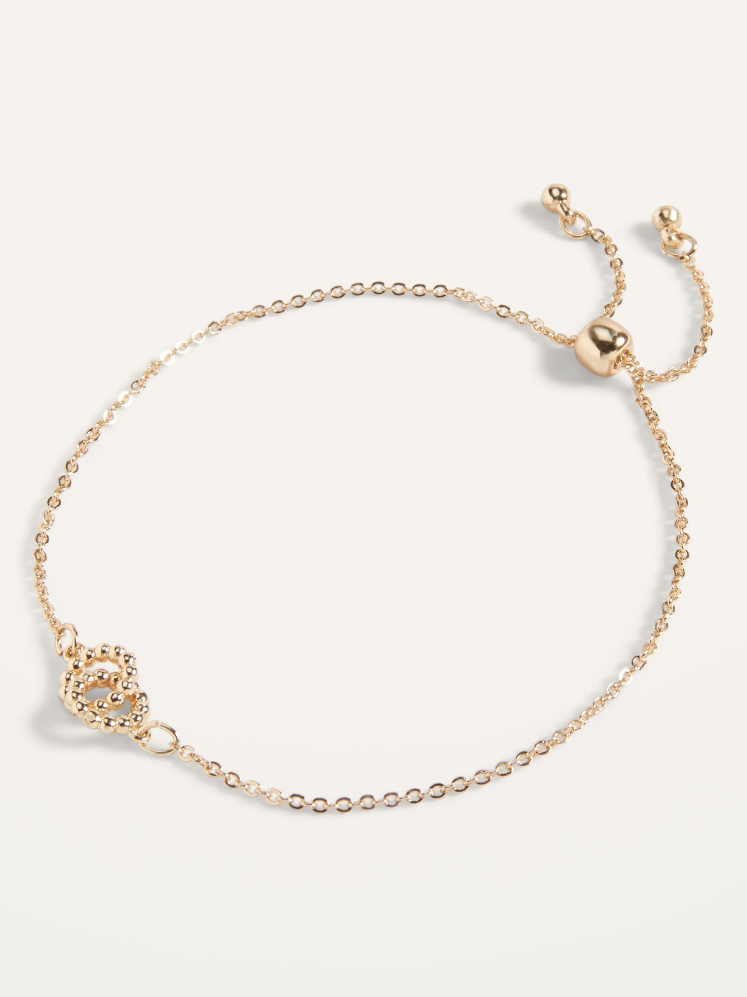 Real Gold-Plated Pendant Chain Bracelet For Women