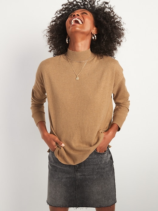 View large product image 1 of 2. Mock-Neck Sweater for Women