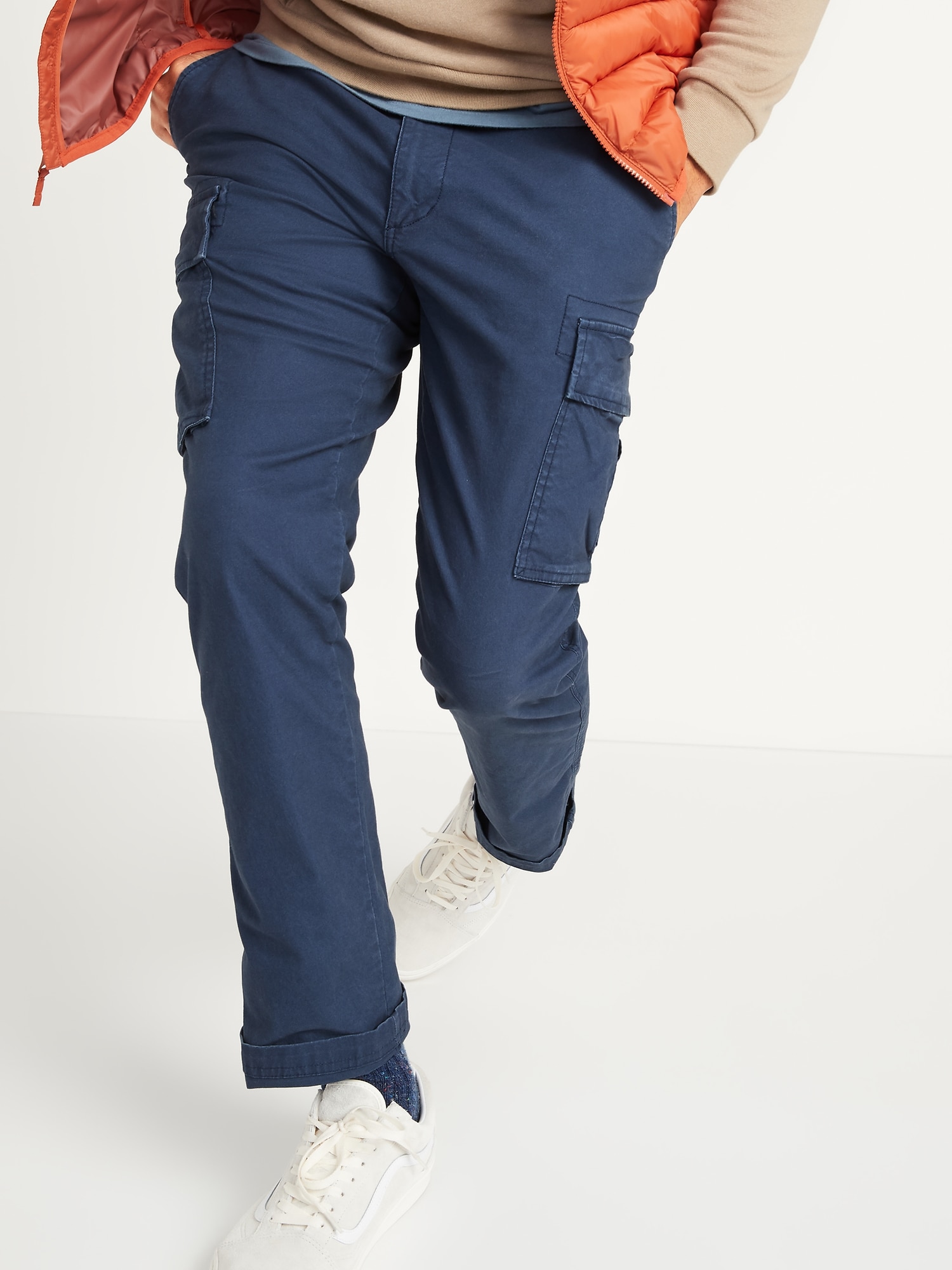 mens navy blue cargo pants