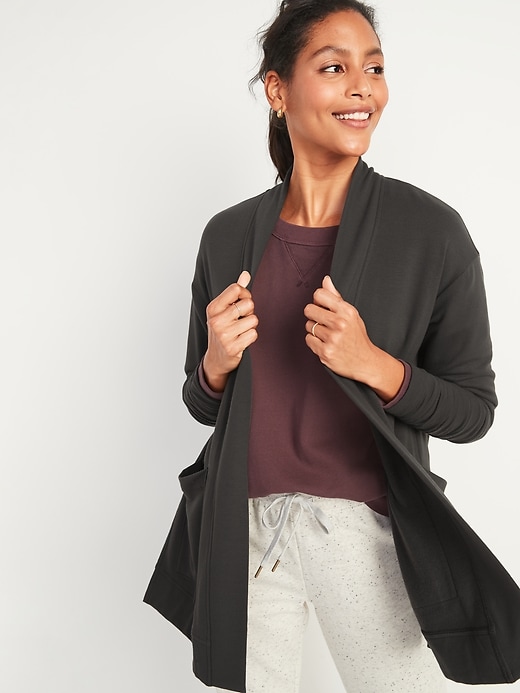 open front sweatshirt