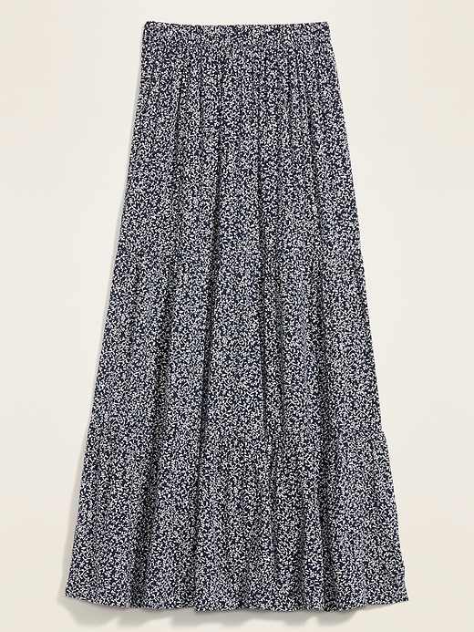 Printed Tiered-Hem Maxi Skirt | Old Navy