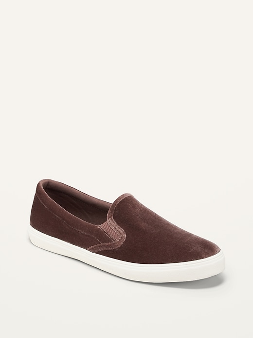 Velvet Slip-On Sneakers for Women | Old Navy