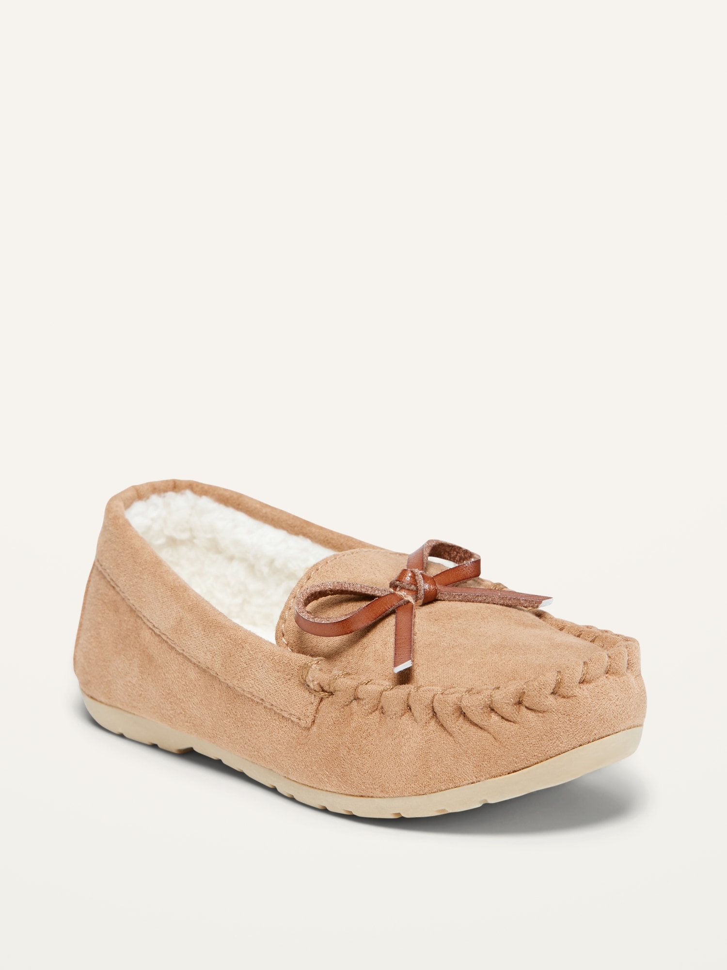 Unisex Faux-Suede Sherpa-Lined Moccasin 