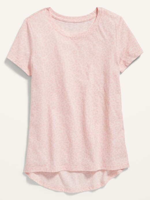 View large product image 1 of 2. Short-Sleeve Scoop-Neck Tee for Girls