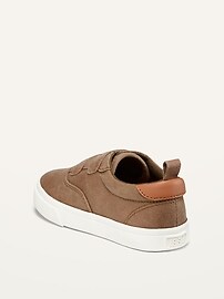 View large product image 3 of 4. Unisex Faux-Suede Double-Strap Sneakers for Toddler