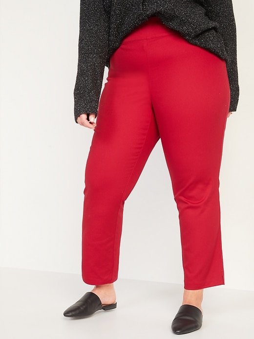 View large product image 1 of 2. High-Waisted Plus-Size Pull-On Pants